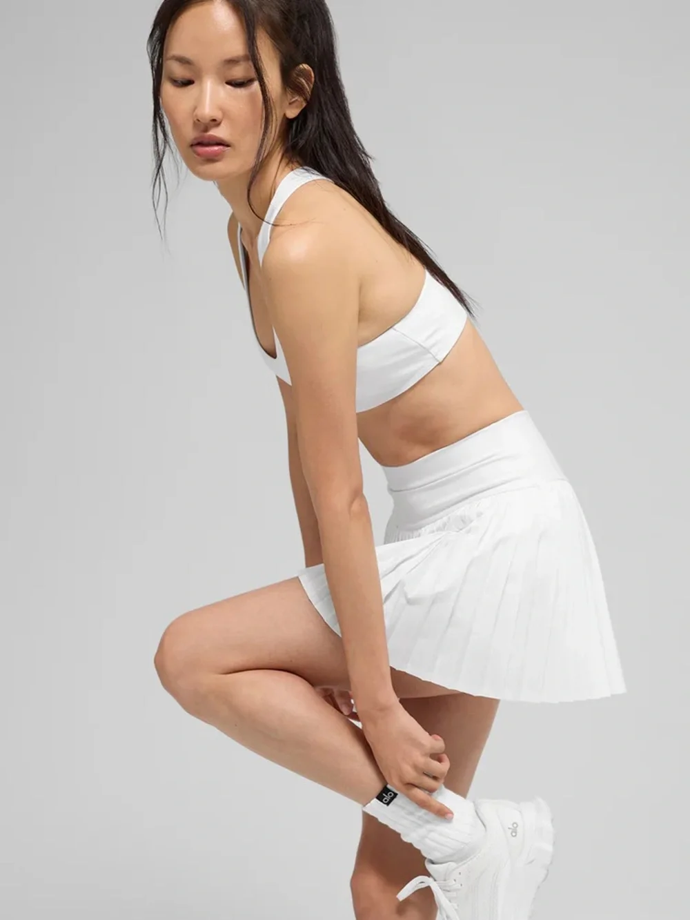 White Pleated Tennis Skirt - Women's Athletic Skirt